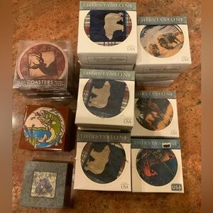 Coaster sets of western animals. All sets of four.